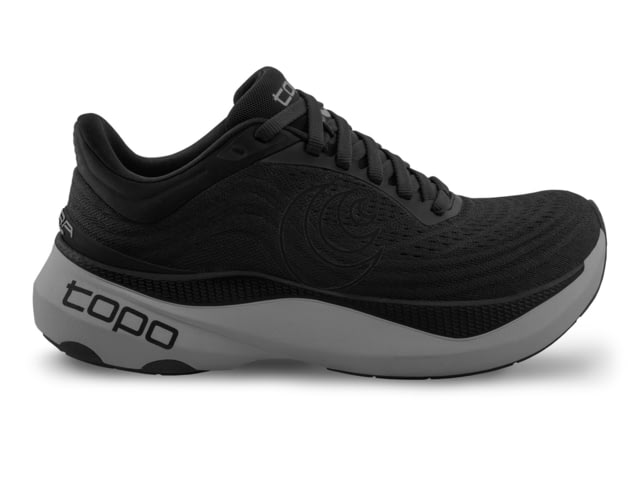 Topo Athletic Topo Athletic Aura Max Cushion Stability Road Shoes - Men's Black/Charcoal 7.0 US