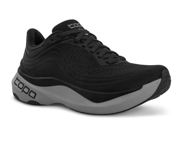 Topo Athletic Aura Max Cushion Stability Road Shoes - Men's Black/Charcoal 10.0 US/Wide