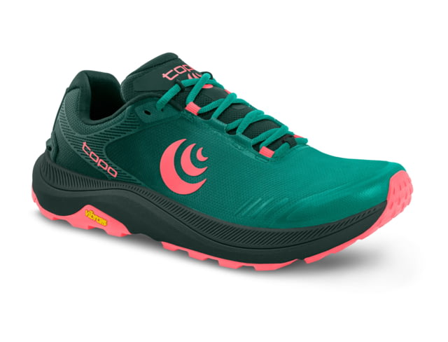 Topo Athletic MT-5 Entry Level Trail Running Shoes - Women's Emerald/Pink 7.0 US
