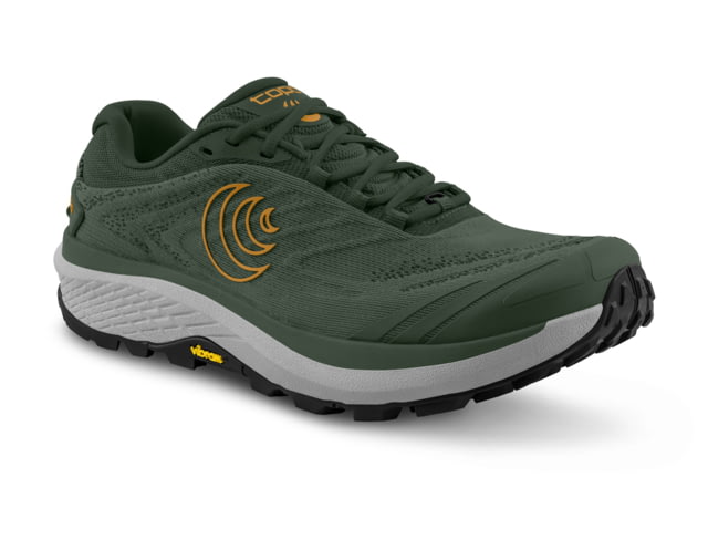Topo Athletic Pursuit 2 Zero Drop Cushioned Trail Running Shoes - Men's Green/Orange 11.0 US