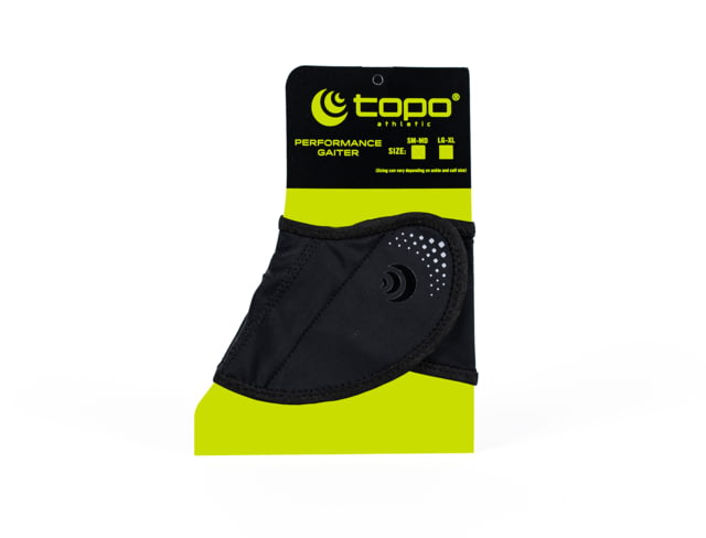 Topo Athletic Trail Running Performance Velcro Gaiter Black/Black Small/Medium