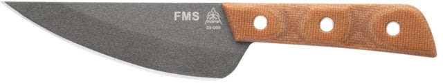 TOPS Knives Frog Market Special Mini Fixed Blade Knife 3.25in 1095 Steel Wharncliffe Tan Canvas Micarta Handle