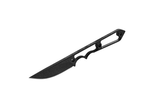 TOPS Knives Street Spike Fixed Blade Knife Black Traction 2.75in Blade Skeletonized Handle Kydex Sheath Included