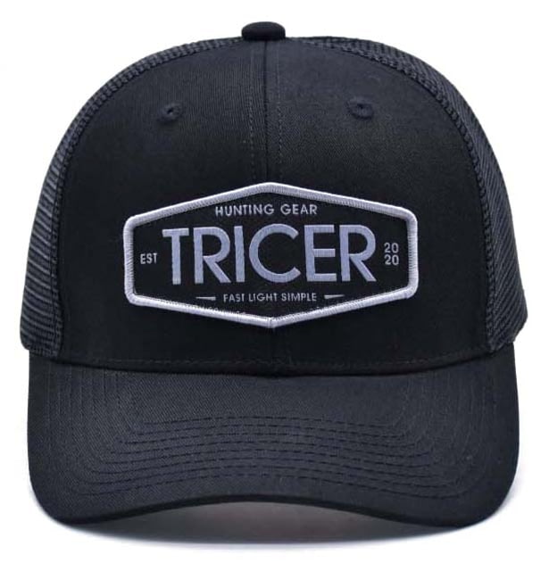 Tricer Classic Patch Hat Black