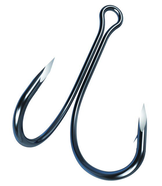 Trokar Double Frog Hook Medium Wire Forged Size 3/0
