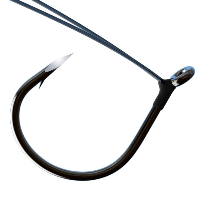 Trokar Weedless Wacky Worm Wide Gap Up Eye Heavy Wire Forged Size 1/0
