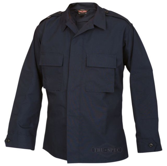 Tru-Spec Long Sleeve Tactical Shirt Navy RS PolyCotton 4XL Reg Length