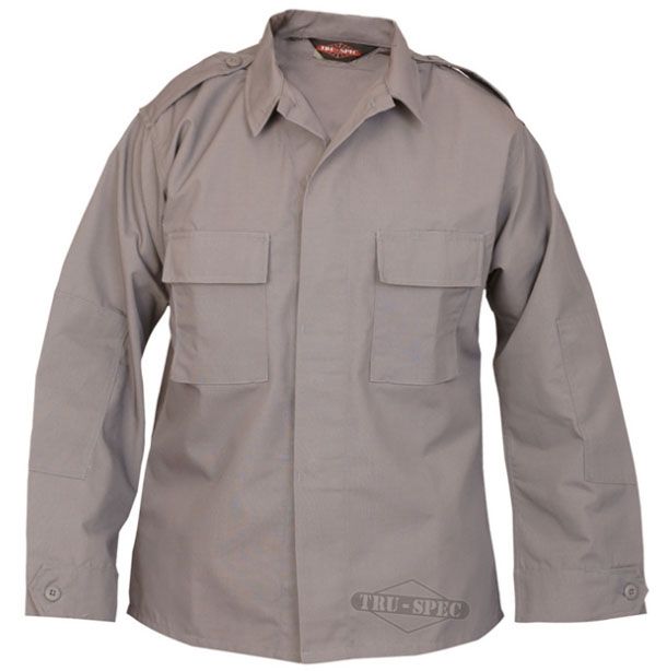 Tru-Spec Tru-Spec Long Sleeve Tactical Shirt Grey RS PolyCotton Medium Long Length 1374024