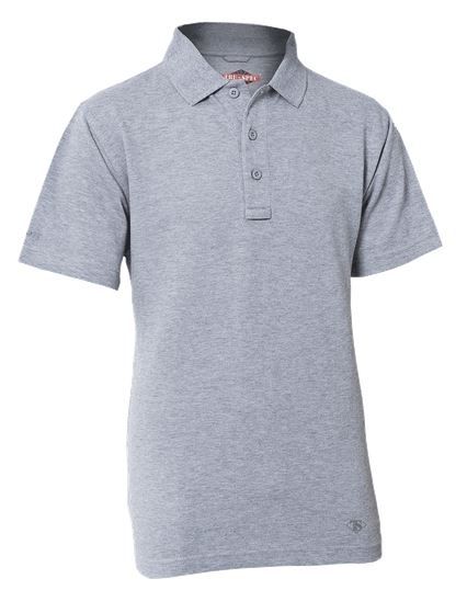 TruSpec 24-7 Men's Original Short Sleeve Polo Heather Grey Ex Small Reg Len