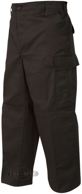 TRU-SPEC BDU 60/40 Co/Poly Twill Pants - Men's Black Extra Small Regular