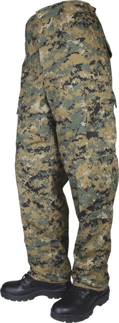 TRU-SPEC BDU 65/36 Poly/Co Rip Pants - Men's Woodland Digital Extra Small Regular