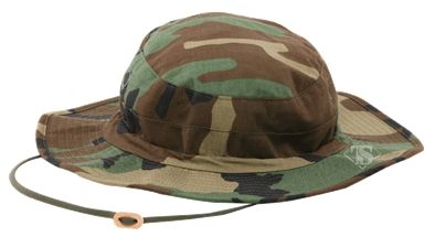 Tru-Spec Gen-Ii Adjustable Boonie Hat 50/50 Nylon/Cotton Rip-Stop Woodland OSFM