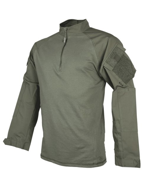 TRU-SPEC 1/4 Zip Tactical Response Shirt - Men's Large Regular Ranger Green