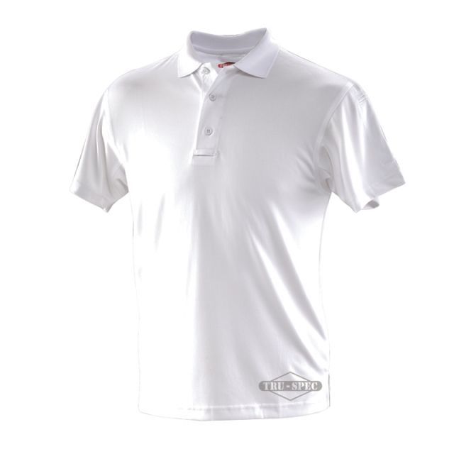 Tru-Spec Men's Short Sleeve Performance Polo Shirt White 3XL