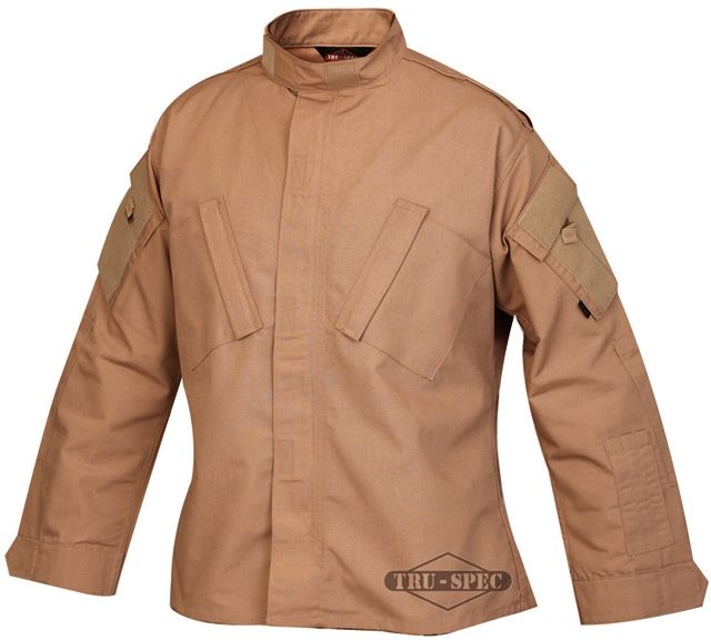 Tru-Spec Tactical Response Uniform Shirt - Men's 65/35 Poly/Cotton Rip Stop Coyote Extra Small Regular