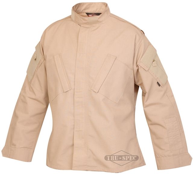 Tru-Spec Tactical Response Uniform Shirt - Men's 65/35 Poly/Cotton Rip Stop Khaki Small Regular