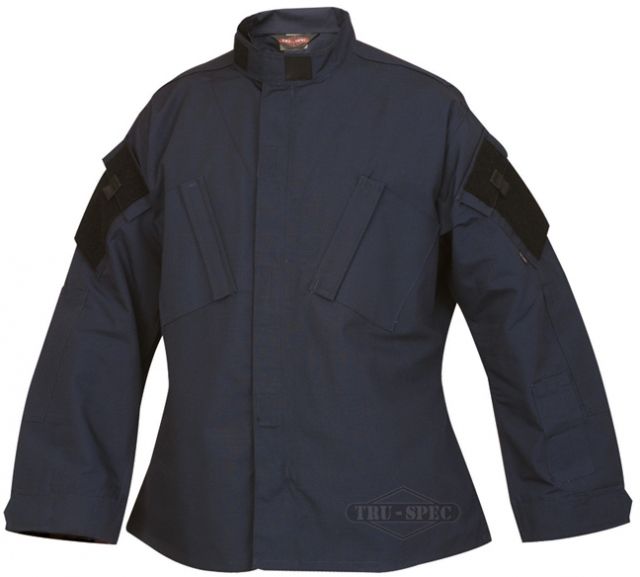Tru-Spec Tactical Response Uniform Shirt - Men's 65/35 Poly/Cotton Rip Stop Navy Extra Small Regular