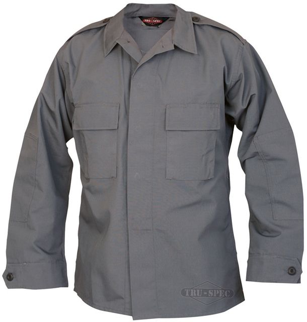 Tru-Spec Tactical Shirt Charcoal Grey PC RS LS Extra Large Reg.