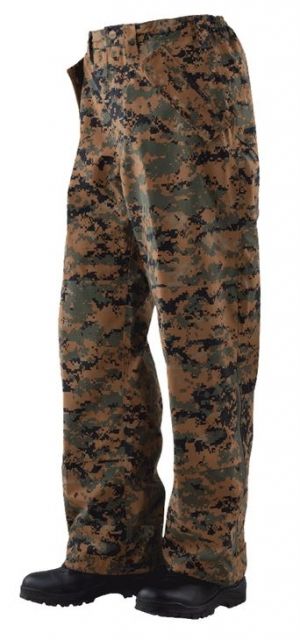 TRU-SPEC H2O Proof ECWCS Trousers - Men's Woodland Digital Medium Long