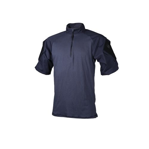 Tru-Spec Tru Short Sleeve 1/4 Zip Combat Shirt - Men's Small Regular Navy