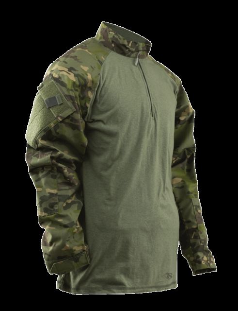 TRU-SPEC 1/4 Zip Tactical Response Shirt - Men's 3XL Regular MultiCam Tropic/Olive Drab