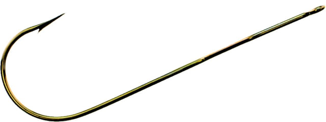 Tru-Turn Aberdeen Panfish Hook Spear Point Non-Offset Ringed Eye Real Gold Size 10 7 Per Pack