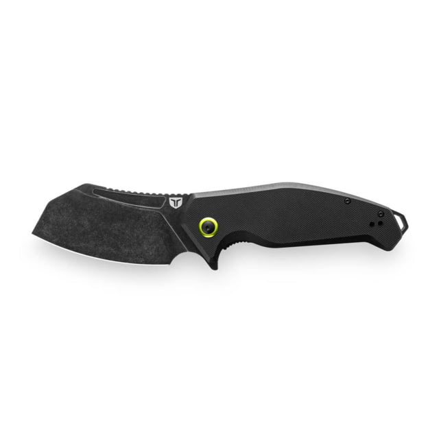 True TRUE MAAR Folding Knife 3.5in D2 Steel Modified Cleaver G10 Black Handle Black