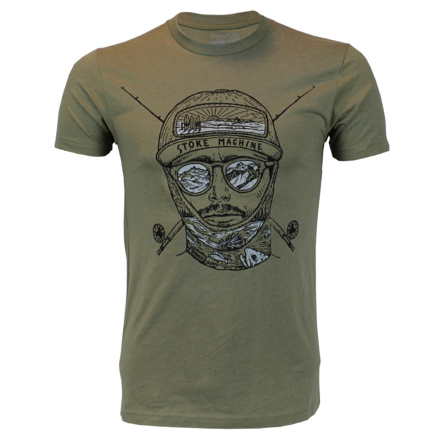 Trxstle Stoke Machine T-Shirt Extra Large Olive Green