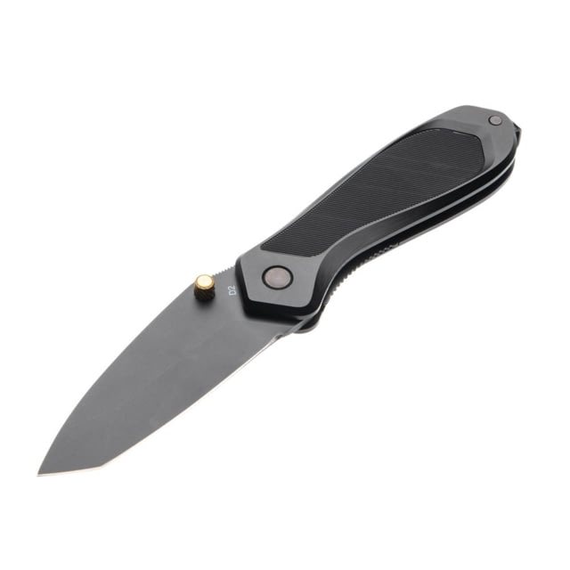 Tyrant CNC T.D.C.001 3in Folding Knife Tanto Blade D2 Steel Gold/Black