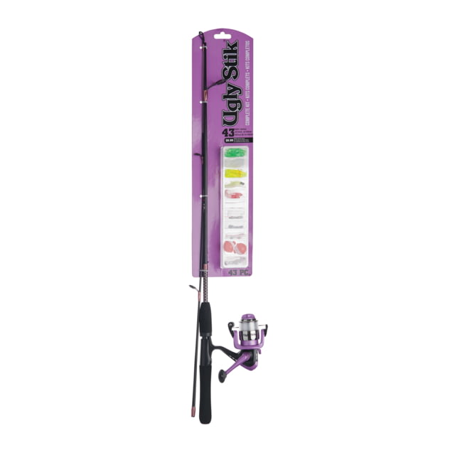 Ugly Stik Complete Ladies Spinning Kit 5.2/1 Right/Left 30 5ft. Rod Length Light Power 2 Pieces Rod