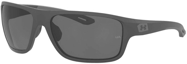 Under Armour Battle Sunglasses with Matte Black Frame and Grey Polarized Lens Medium  003-6C