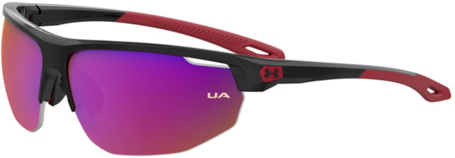Under Armour Clutch Sunglasses with Matte Black/Grey Frame and Infrared Mirror Lens Medium  807-B3