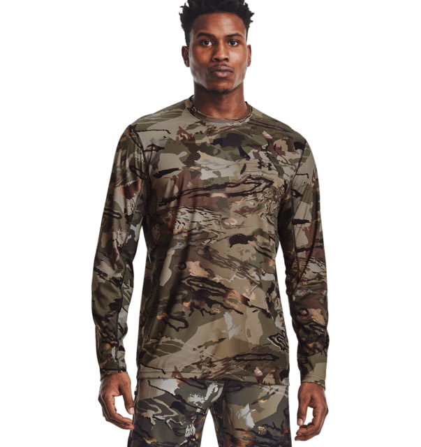 Under Armour Iso-Chill Brush Line Long Sleeve Shirt - Men's UA Forest All Season Camo Large