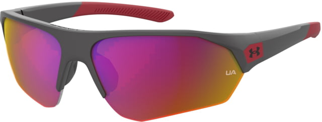 Under Armour Playmaker JR Sunglasses with Matte Jet Grey Frame and Infrared Mirror Lens Medium  KB7-B3
