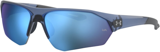Under Armour Playmaker Sunglasses with Matte Blue Frame and Baseball Tuned Blue Mirror Lens Medium  PJP-W1