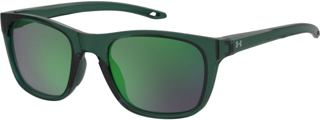 Under Armour Raid Sunglasses with Transparent Green/Grey Frame and Green Lens Medium  1ED-Z9