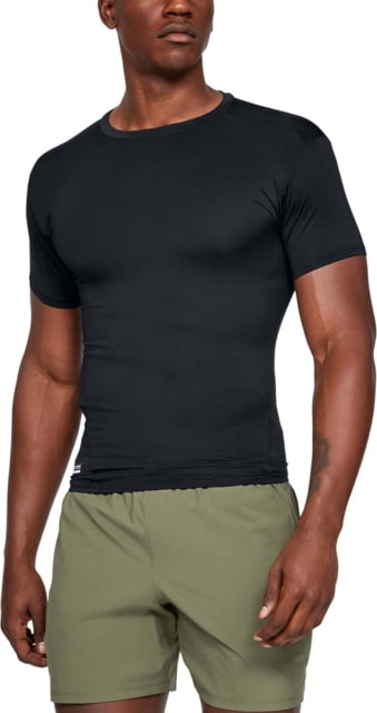Under Armour Tactical HeatGear Compression Short Sleeve T-Shirt - Men's Black Large Tall