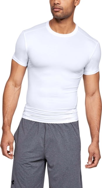 Under Armour Tactical HeatGear Compression Short Sleeve T-Shirt - Men's White Large Tall
