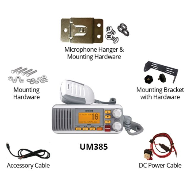 Uniden Fixed Mount Marine Radio with DSC 25 Watt White
