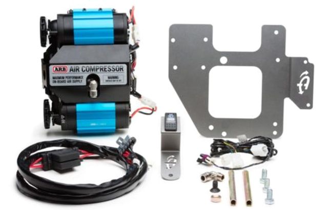 Up Down Air Compressor Mount & Connection Kit Jeep JK ARB Engine Mount for ARB Dual Air Compressor Gray
