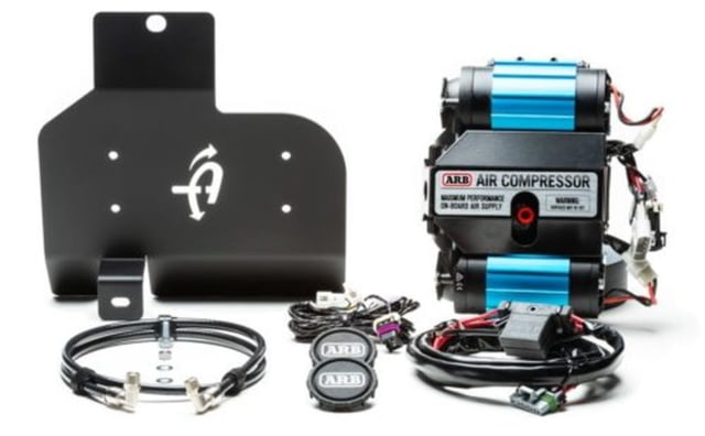 Up Down Air Compressor Mount & Connection Kit Jeep JL ARB Skid Plate for ARB Dual Air Compressor Black