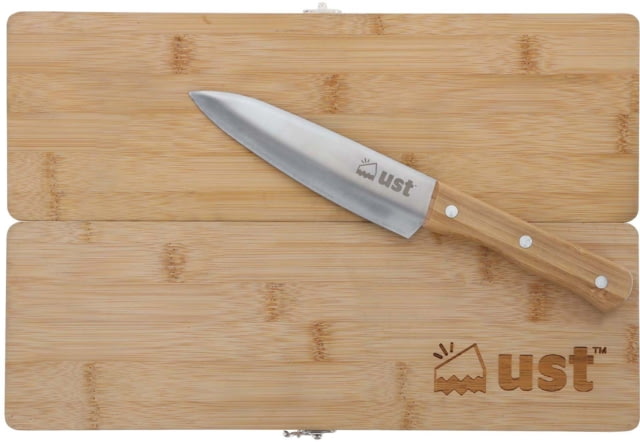 UST Cutting Board w/Bamboo Handle Knife