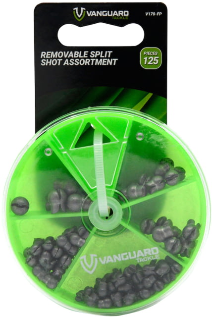 Vanguard Split Shot Assortment Small Removable 79 Pieces