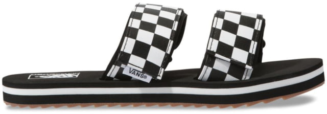 Vans Cayucas Slide - Women's Checkerboard Black/Marshmallow 8
