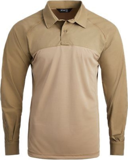 Vertx Vertx Fusion Flex Performance Hybrid Long Sleeve Shirt - Men's Short Desert Tan Small F1  DT SMALL SHORT