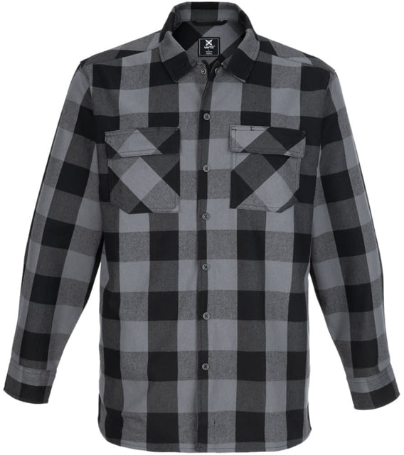 Vertx Vertx Last Line Stretch Flannel - Men's Marshland Grey Plaid Small F1  MSHGP SMALL N/A