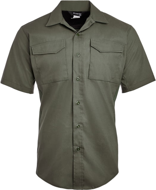 Vertx Phantom Flex Short Sleeve Shirts - Men's OD Green Small F1  OD SMALL N/A