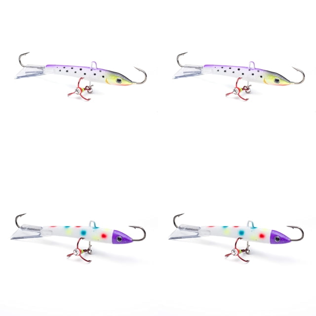 Vexan 4-Pack Crystal Reaper Jigging Lures Wt 7/8 oz Wonderbread/Purple Haze 7/8 oz Variety #3 CR 4-PK 7/8 oz