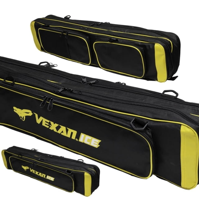 Vexan Ice Fishing Rod & Tackle Bag 36 in Soft Case Yellow