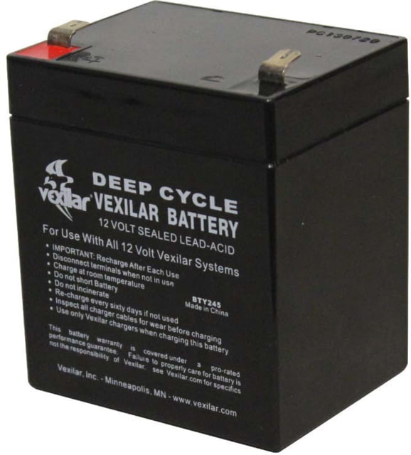 Vexilar Battery 12 Volt SLA 4.5AH for Fish Phone & SonarPhone Clishing Gear Regular